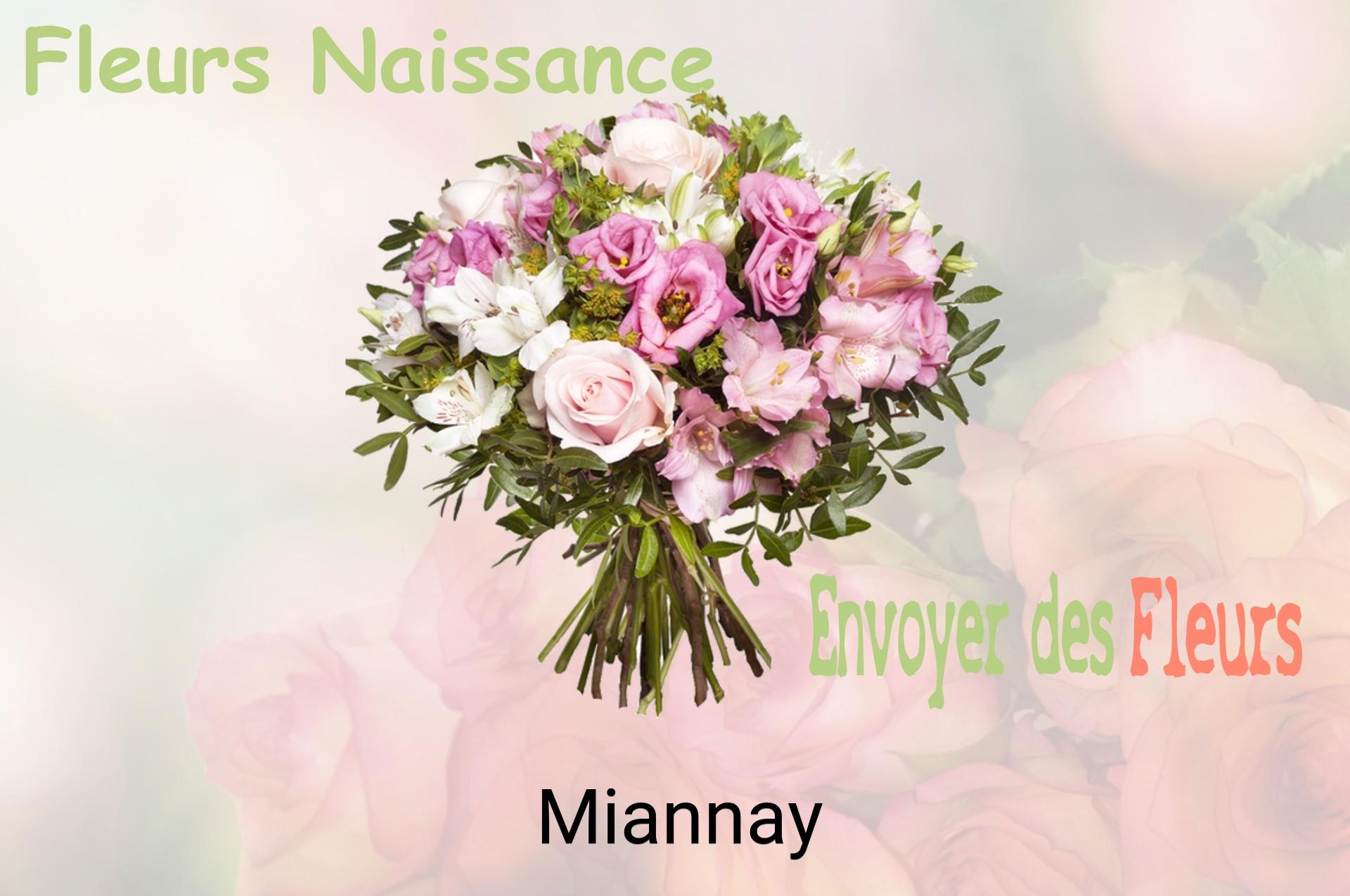 Bouquet de fleurs de naissance livré à Miannay